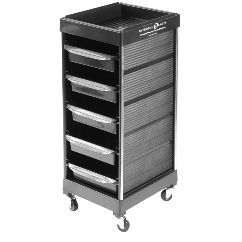 Table de Service PROTEK Noire - 5 Tiroirs