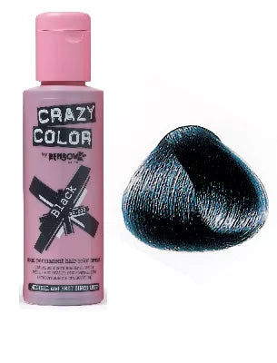 Crazy Color Black-Blue-Noir Flac.100ml N°030