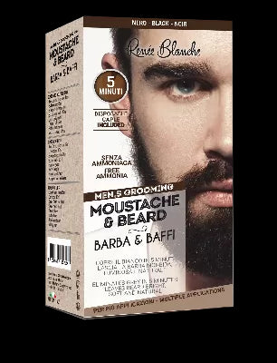 Black Beard and Mustache Coloring Kit - Complete with Accessories