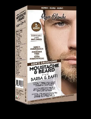 Blonde Beard and Mustache Coloring Kit - Complete with Accessories