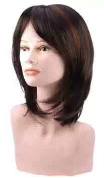 Maria Mi-Lg Brown + Red Wig (35cm)