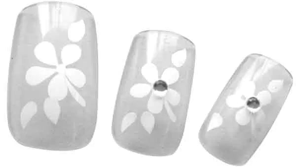 Fx Ong Flowers White+Diam X24 Av Glue