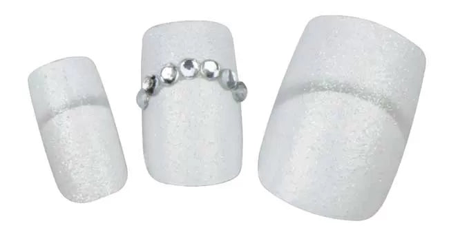 Fake Nail.Decor Rhinestone White X24Avcolle