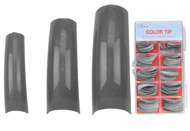 Pro Ariel Assorted Silver False Nails Boxex100