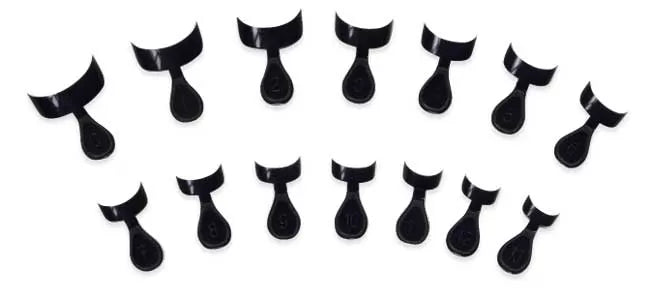 False Nail.Black French Tip Box 140 Assorted.