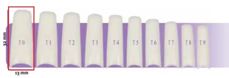 False Nails X50 Capsulpro T0 Aphrodite 13X32Mm