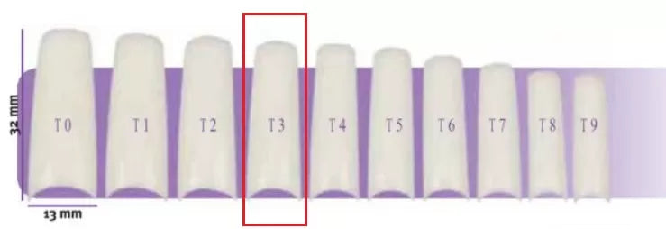 False Nails X50 Capsulpro T3 Aphrodite 11.0X30.0Mm