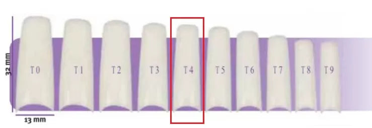 False Nails X50 Capsulpro T4 Aphrodite 10.5X29.5Mm