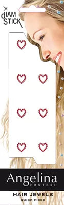 8 Love Red Hair Ornaments (2mm)