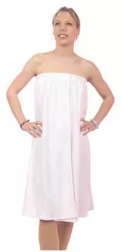 LYNA Stretch White Aesthetic Pareo - 80% Cotton, 20% Polyester