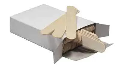 Spatules Cire - Grandes, 150 x 17 mm, Lot de 100