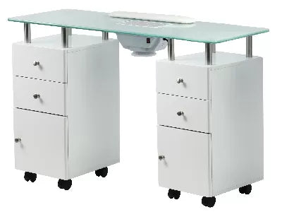 Table Manuc-Aspi VETRIX-PLUS Blanche 128X75X41cm