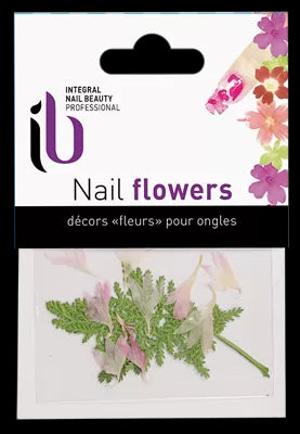 Pink Flowers Nail Art - IB