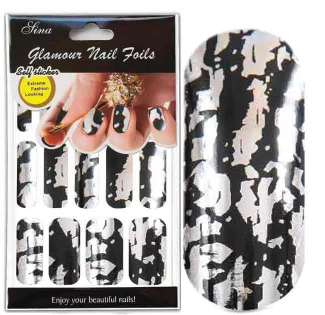 Sheet Stick Decorx15 Marb.Black Arg - IB