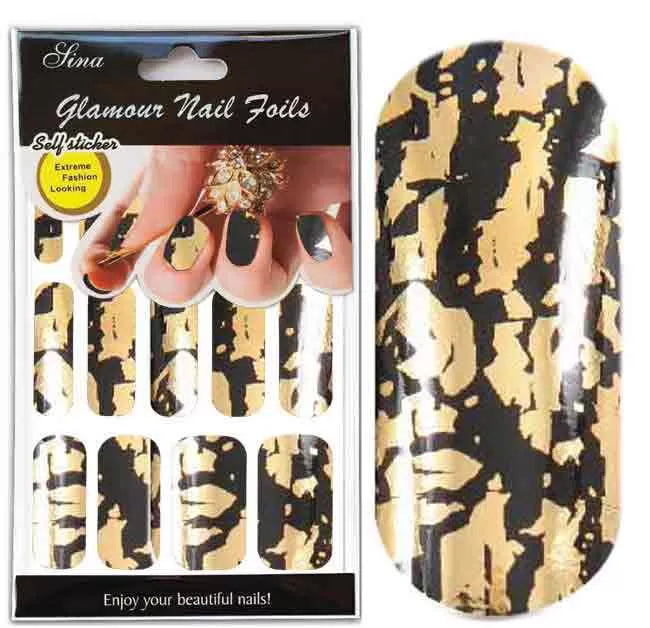 Leaf Stick Decorx15 Marbr.Black Gold - IB
