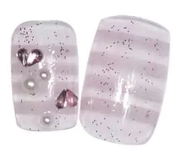 X24 Star Rose Fake Nails - IB