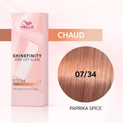 Shinefinity Hair Color 07/34 Paprika Spice (60ml)