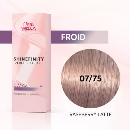 Shinefinity Hair Color 07/75 Raspberry Tub 60 ml