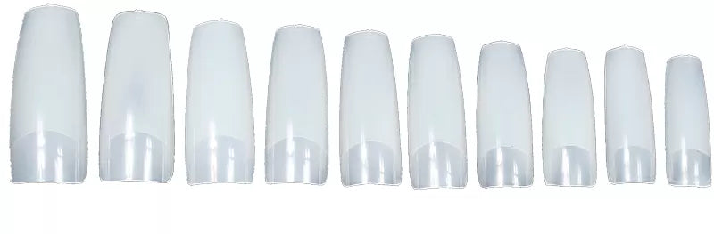 Long False Nail Box X100 Assorted Natural Athena