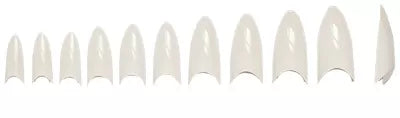 Stiletto False Nails Boitex100 Assorted Natural
