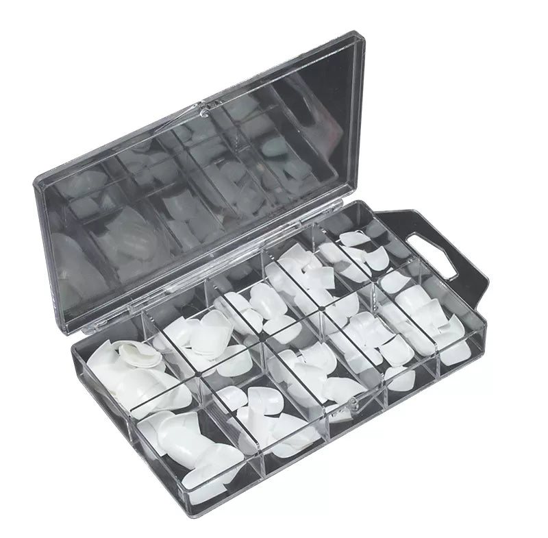False Nail Pro 1/2 White Box 100 Ares Feet/Hands