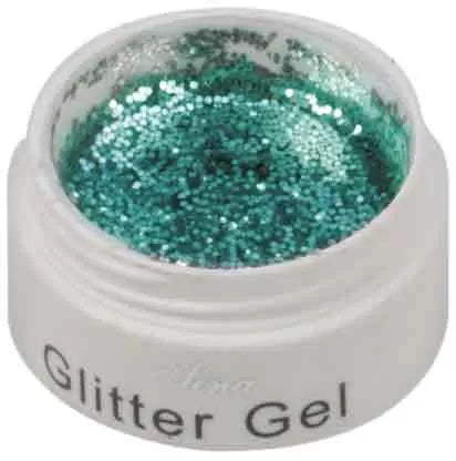 Turquoise Glitter False Nail Gel (8ml) - IB