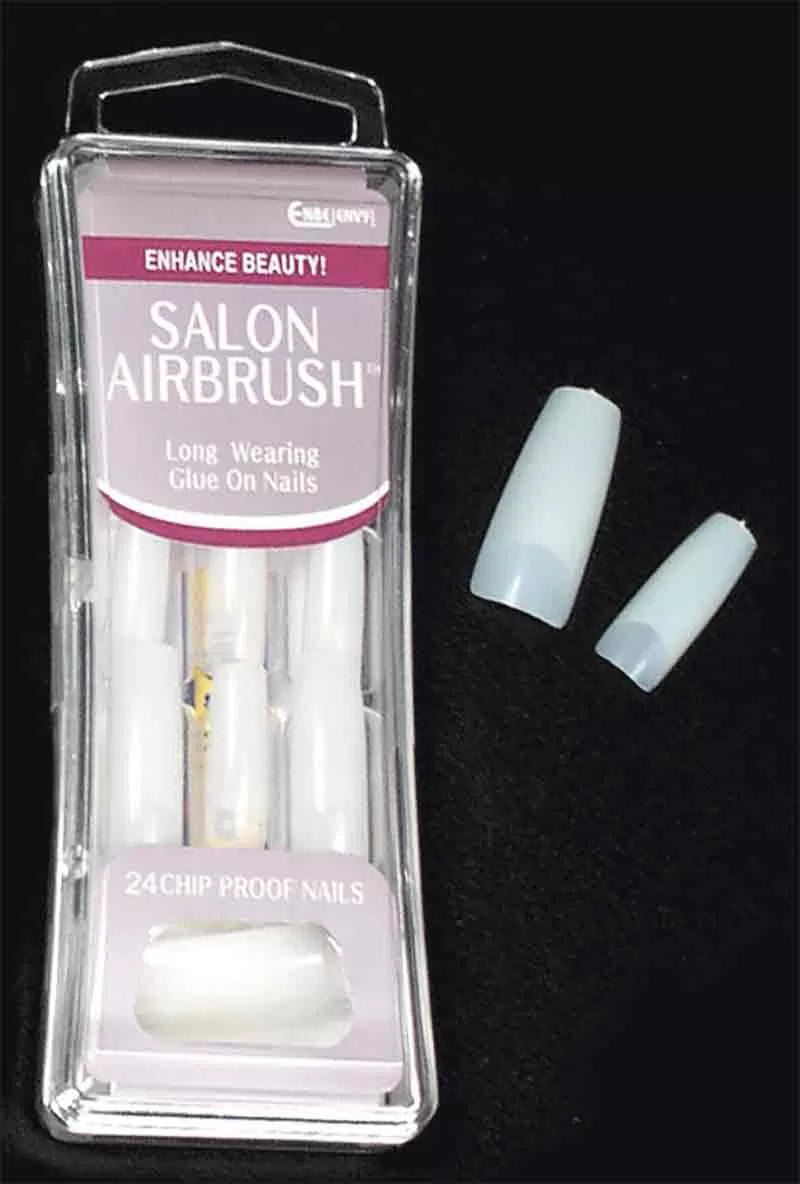 Natural False Nails X40 With Glue