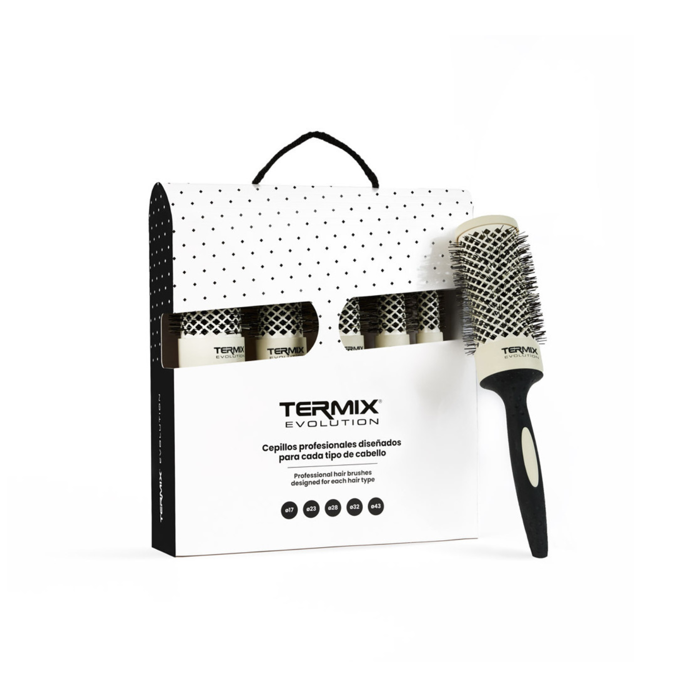 Brosse ronde professionnelle EVOLUTION soft TERMIX x5